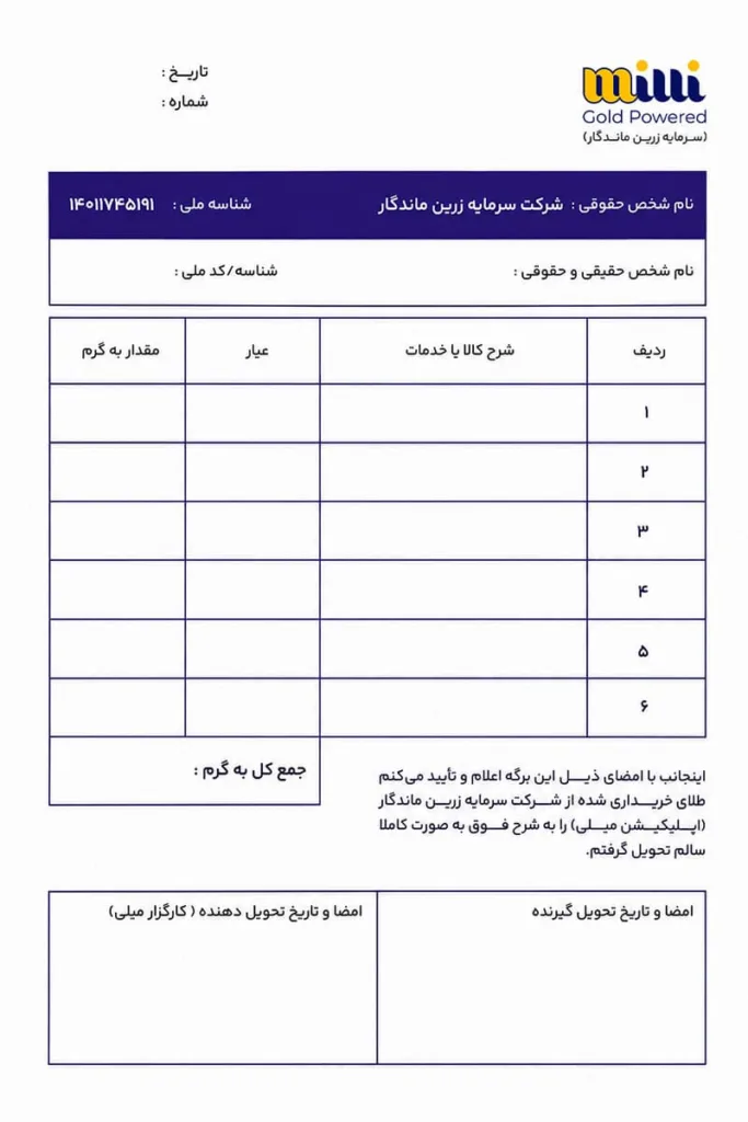 فاکتور میلی