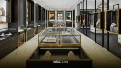 نحوه چیدمان ویترین طلافروشی