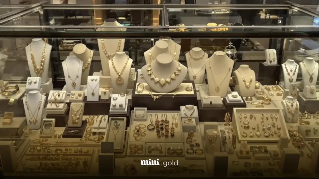 نحوه چیدمان ویترین طلافروشی