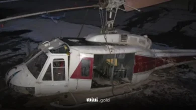 سقوط هلی کوپتر درچه